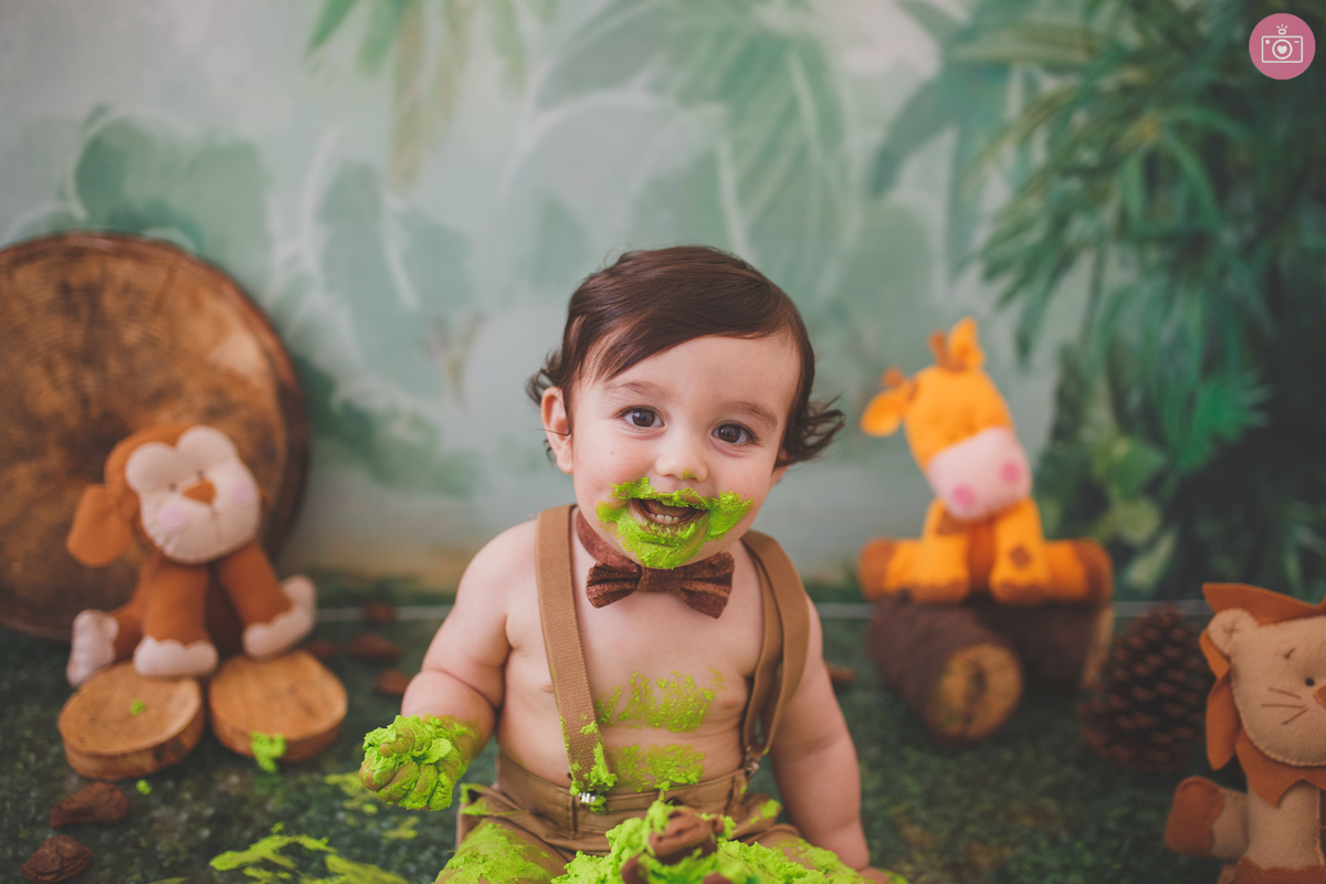 fotografa familia curitiba - smash the cake Davi estudio
