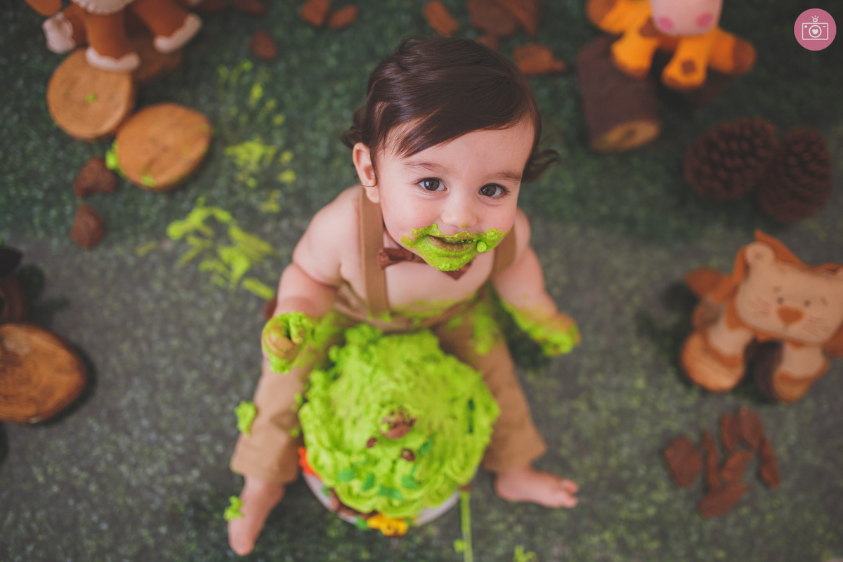 fotografa familia curitiba - smash the cake Davi estudio