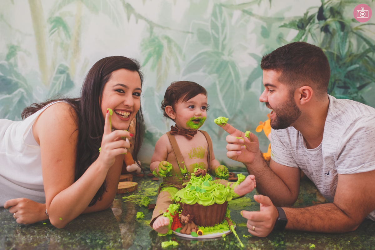 fotografa familia curitiba - smash the cake Davi estudio