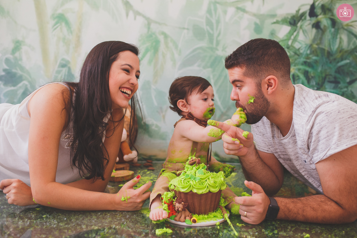 fotografa familia curitiba - smash the cake Davi estudio