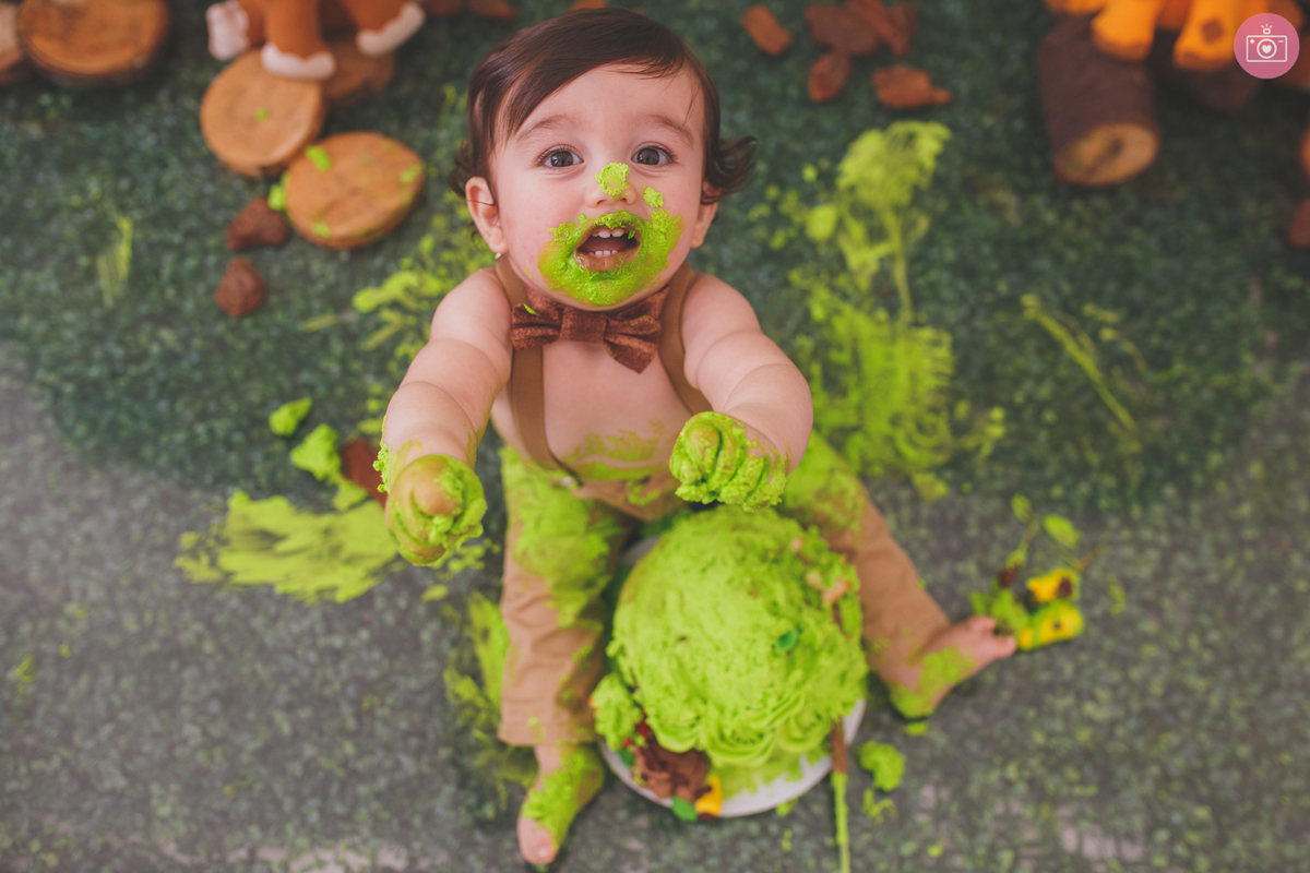 fotografa familia curitiba - smash the cake Davi estudio