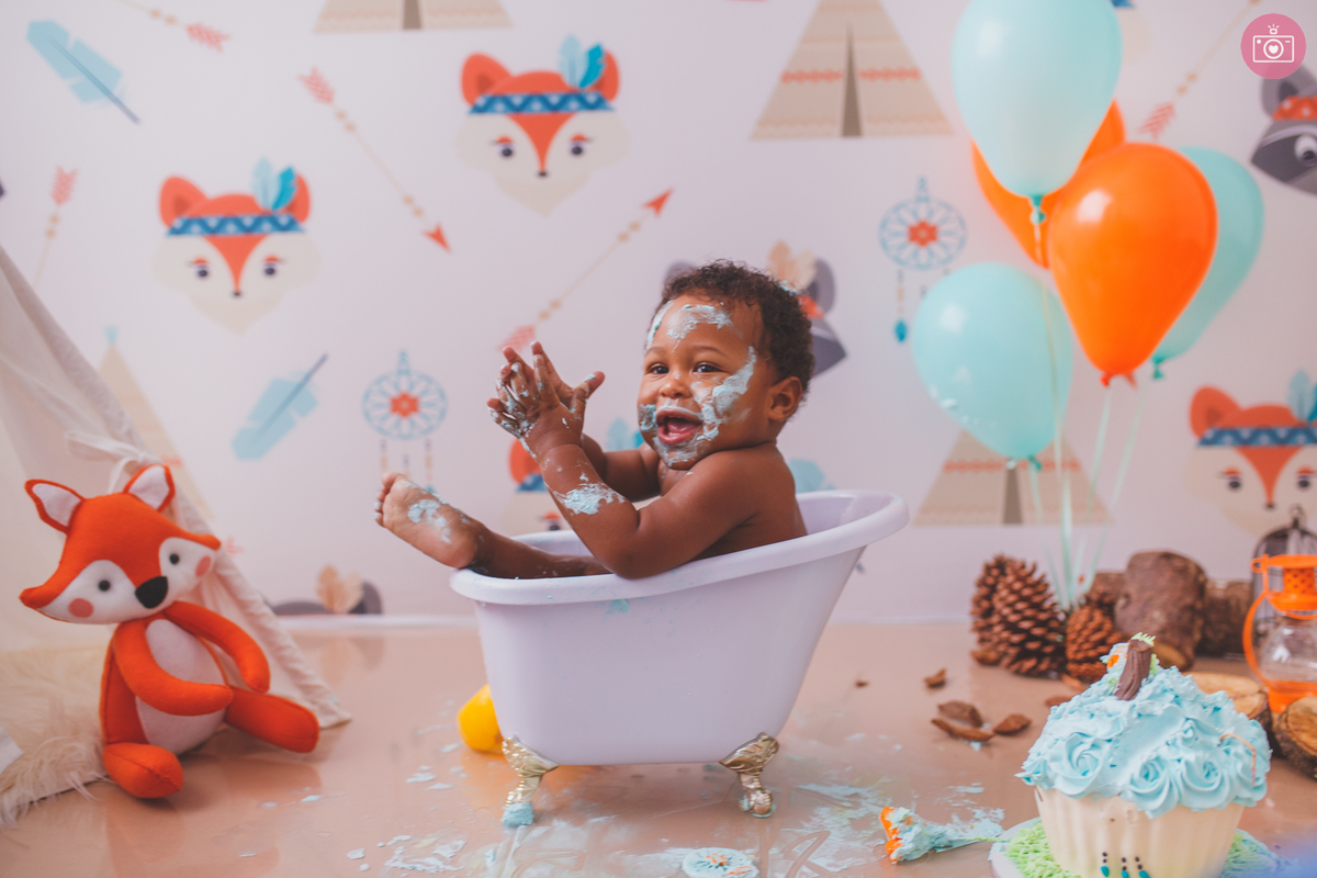 fotografa familia curitiba - smash the cake Heitor