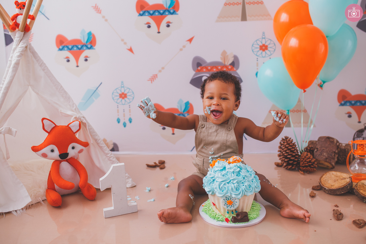 fotografa familia curitiba - smash the cake Heitor