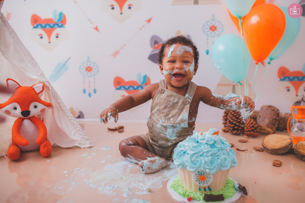 fotografa familia curitiba - smash the cake Heitor