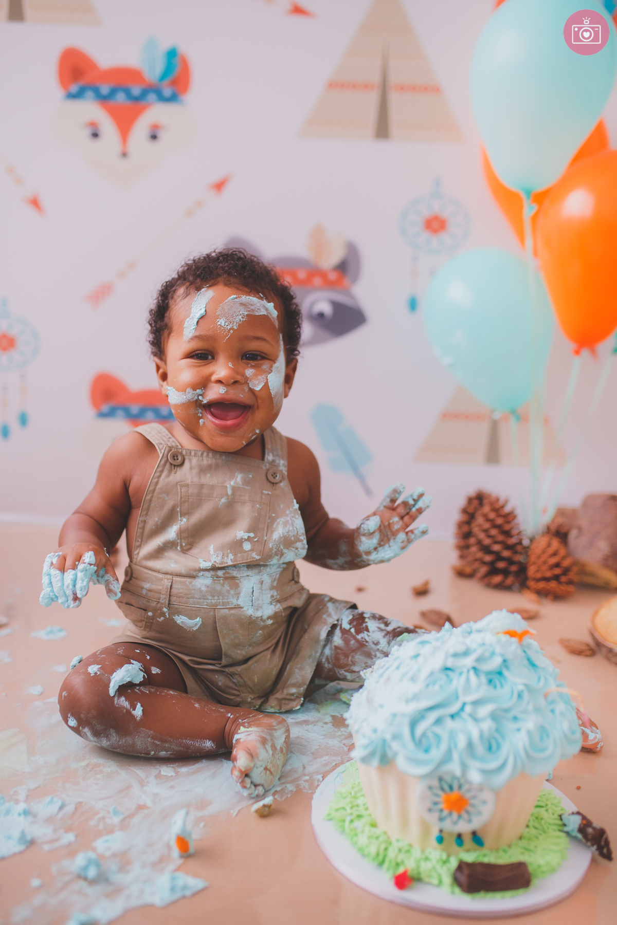 fotografa familia curitiba - smash the cake Heitor