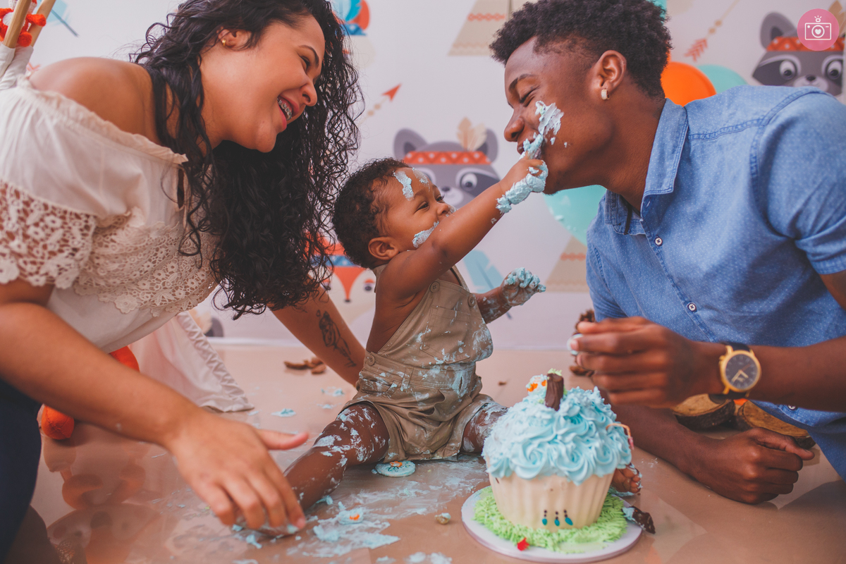 fotografa familia curitiba - smash the cake Heitor