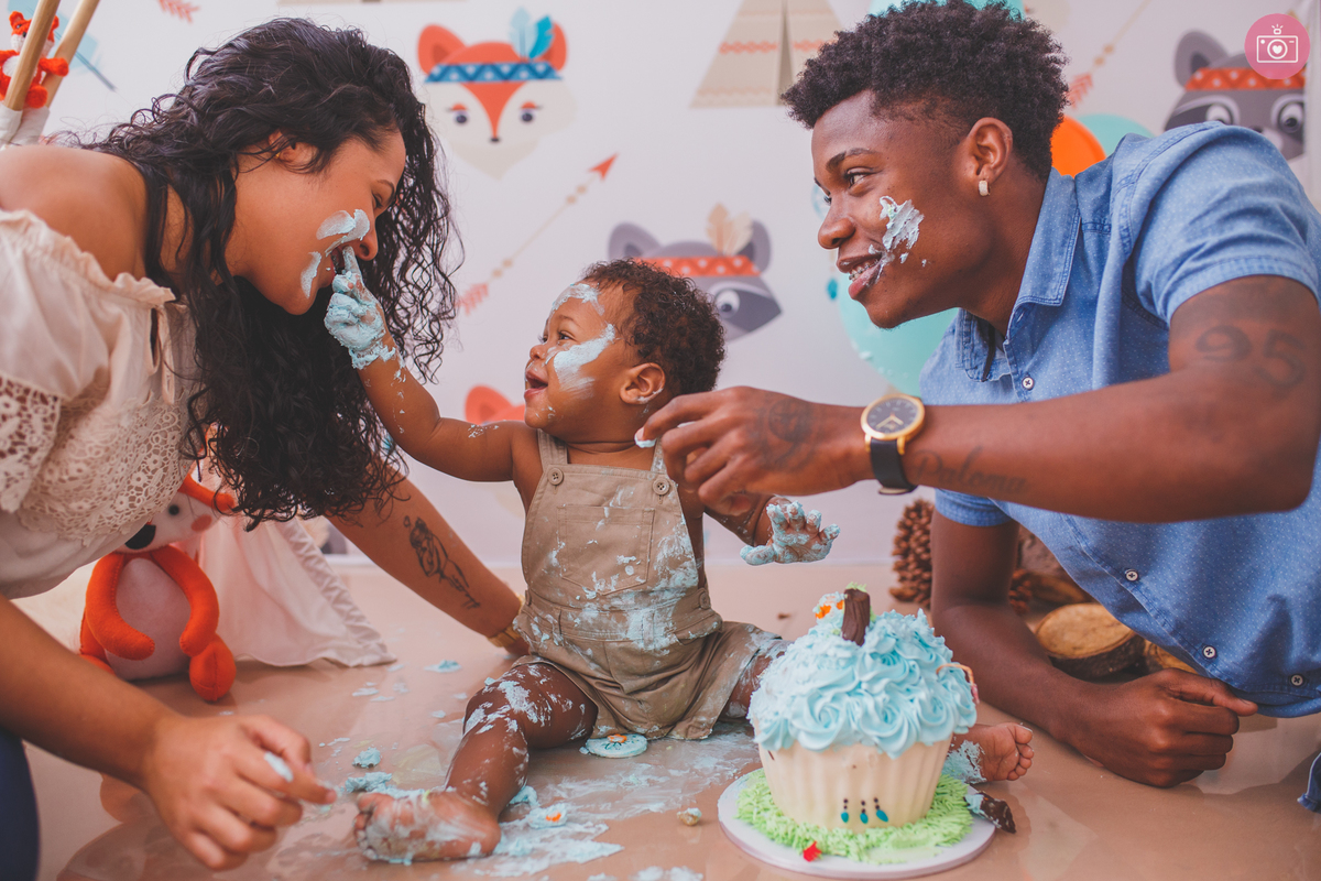 fotografa familia curitiba - smash the cake Heitor