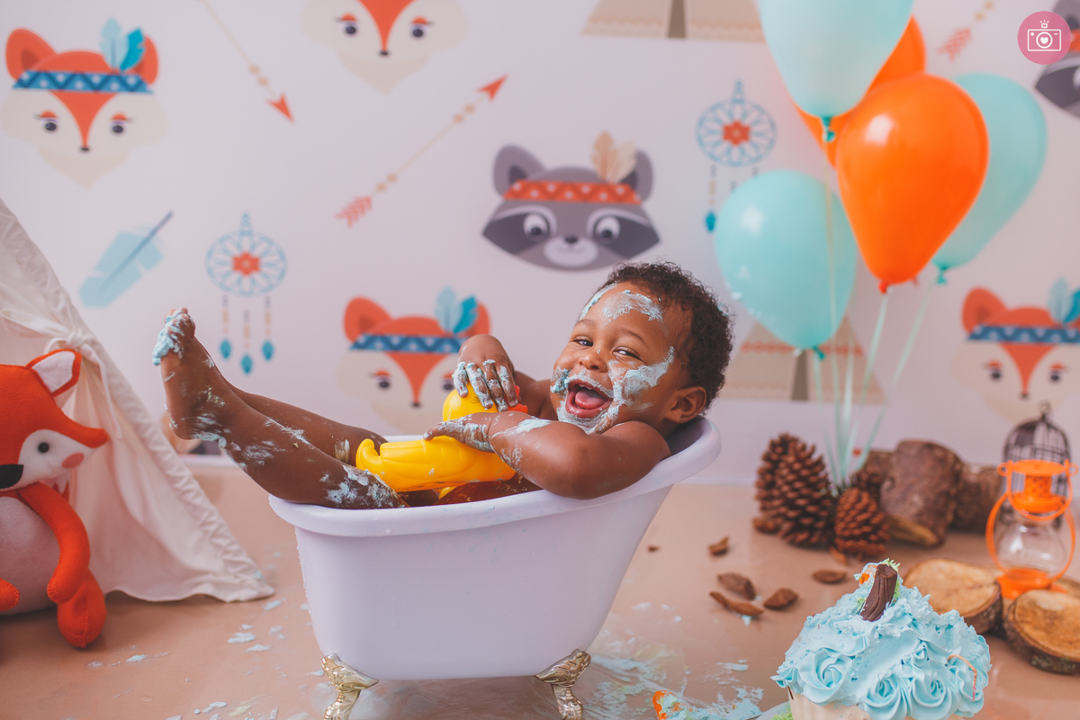 fotografa familia curitiba - smash the cake Heitor