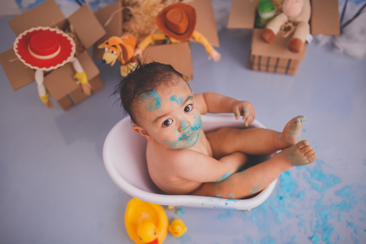 fotografa familia curitiba - smash the cake murilo 