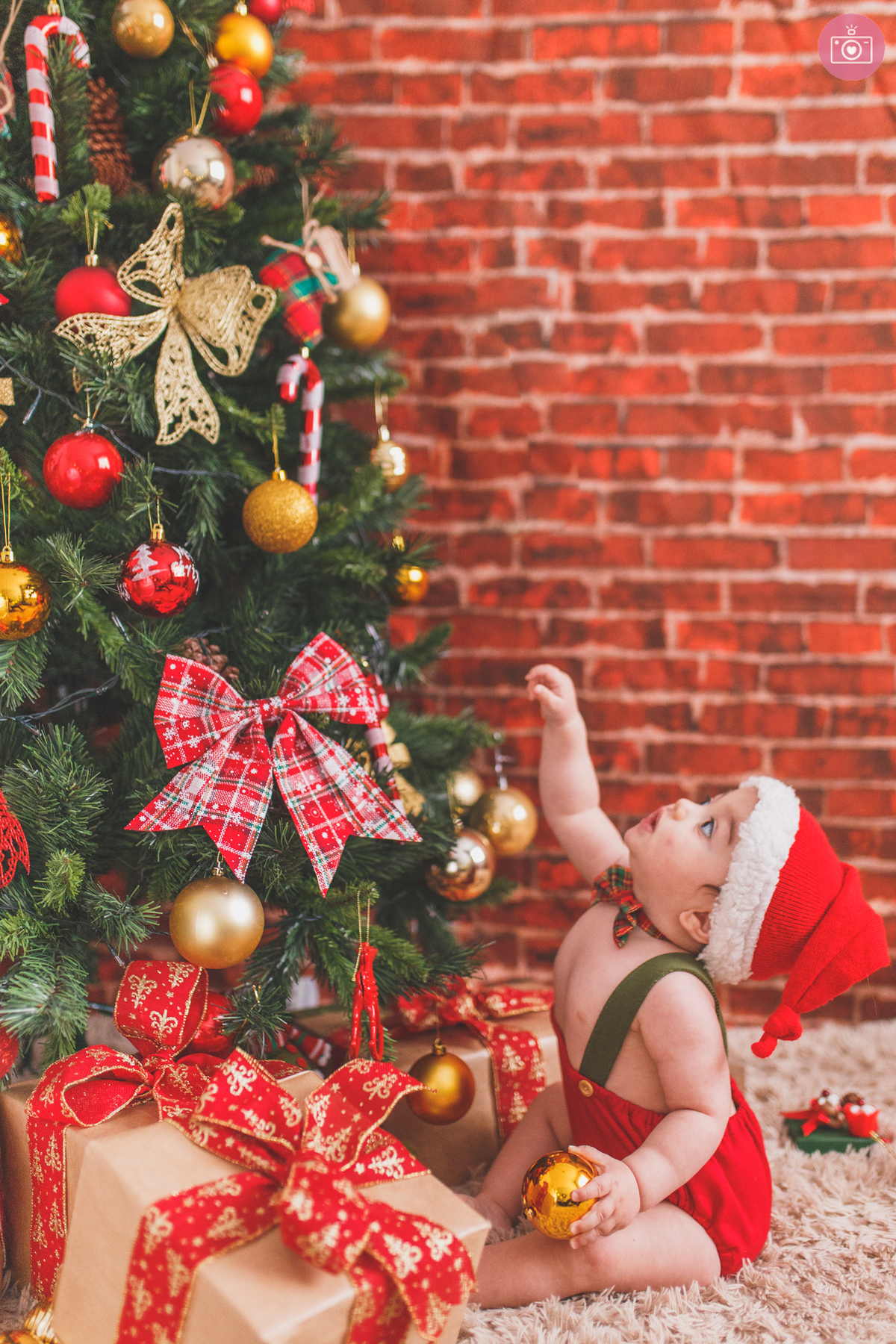 fotografa familia curitiba - ensaio natal estudio