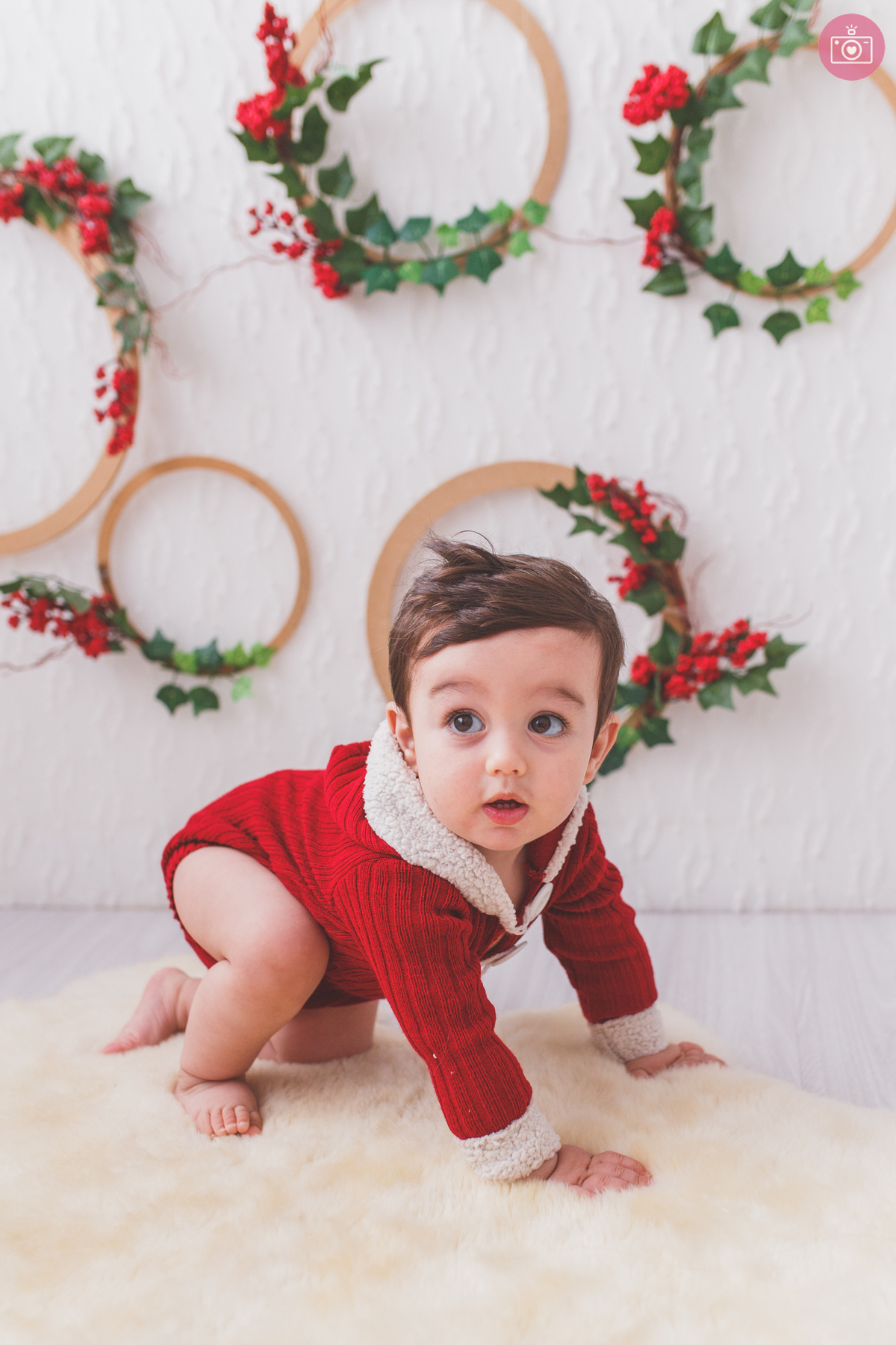 fotografa familia curitiba - ensaio natal estudio