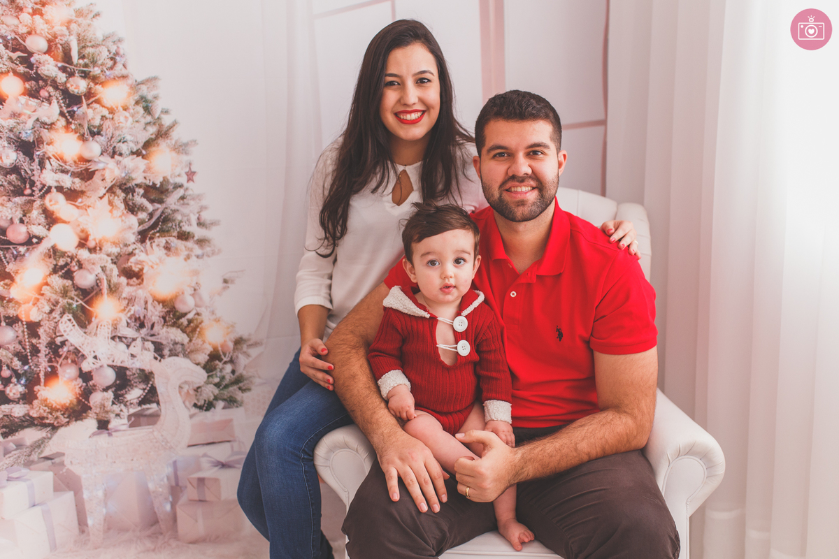 fotografa familia curitiba - ensaio natal estudio