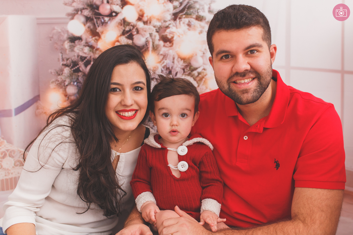 fotografa familia curitiba - ensaio natal estudio