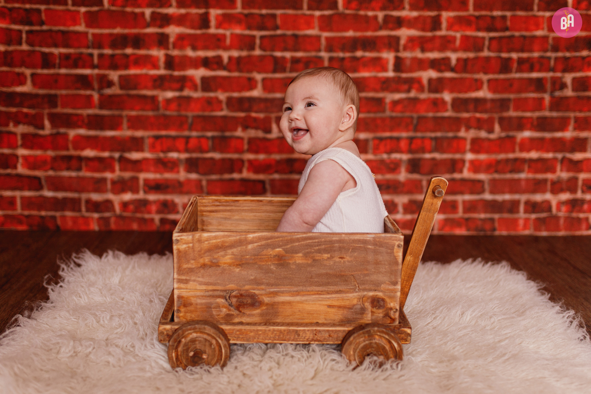 fotografa familia Curitiba - acompanhamento mensal estudio bebe - Artur 6 meses