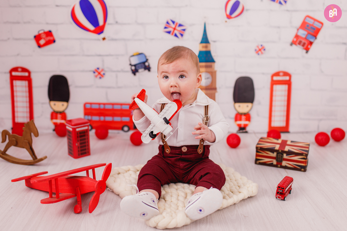 fotografa familia Curitiba - acompanhamento mensal estudio bebe - Artur 6 meses