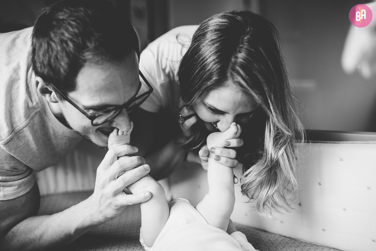fotografa familia curitiba - ensaio em casa lifestyle - bebe 3 meses 