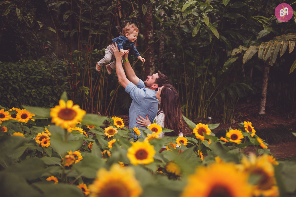 fotografa familia curitiba - ensaio externo girassol Joinville