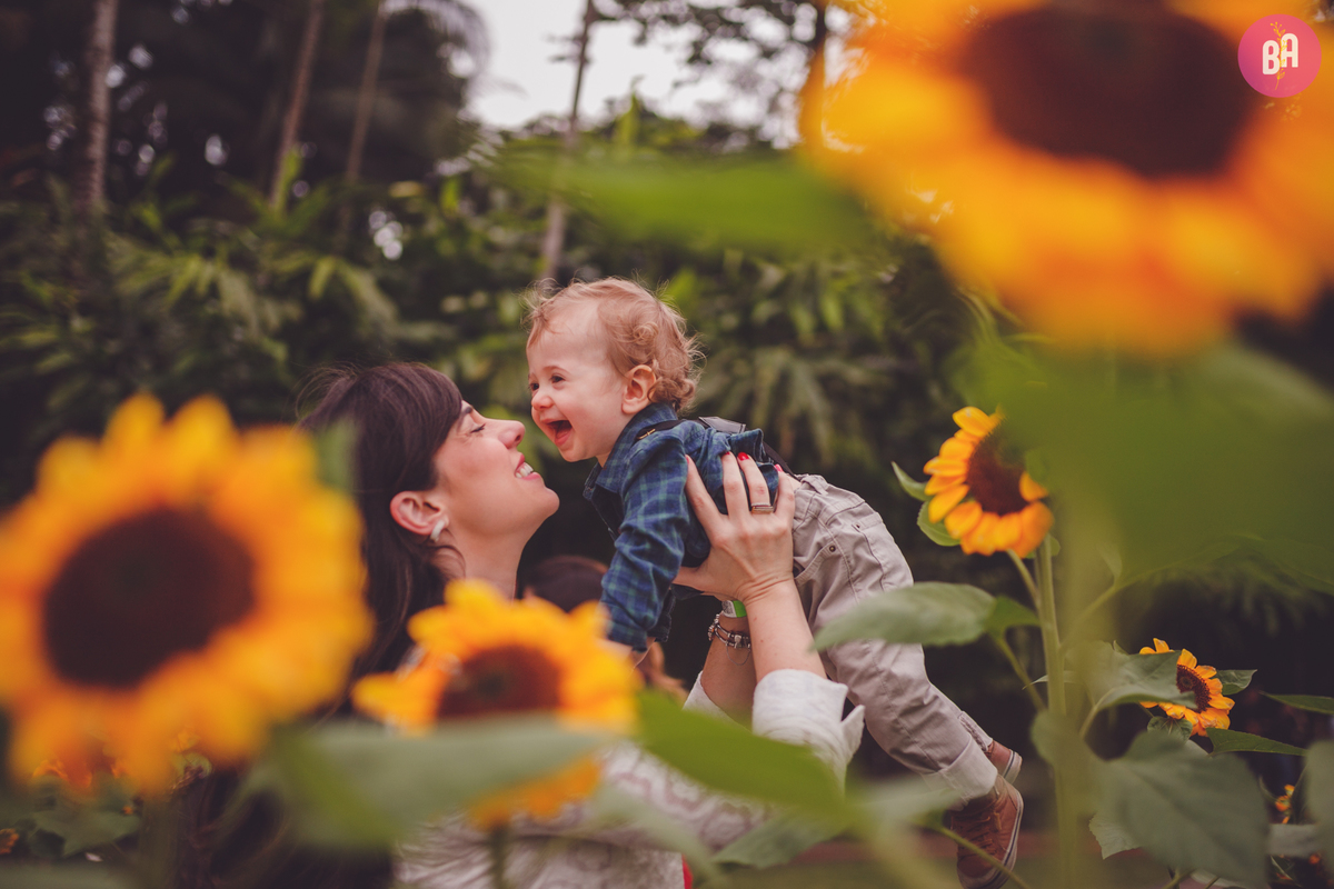 fotografa familia curitiba - ensaio externo girassol Joinville