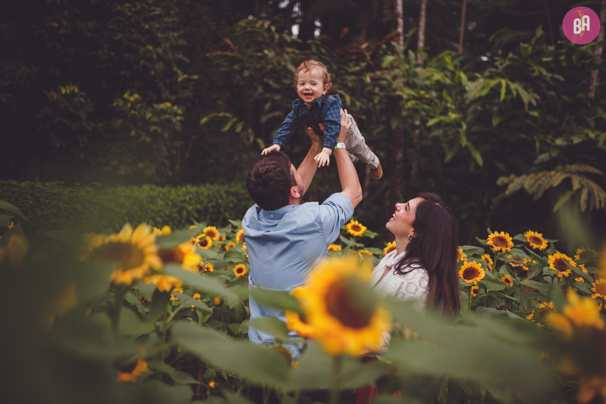 fotografa familia curitiba - ensaio externo girassol Joinville