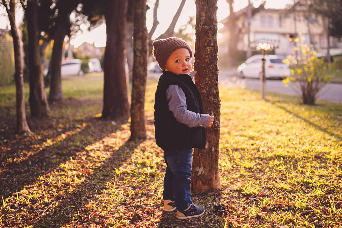 fotografa familia curitiba - ensaio externo bosque alemão - Thiago 2 anos