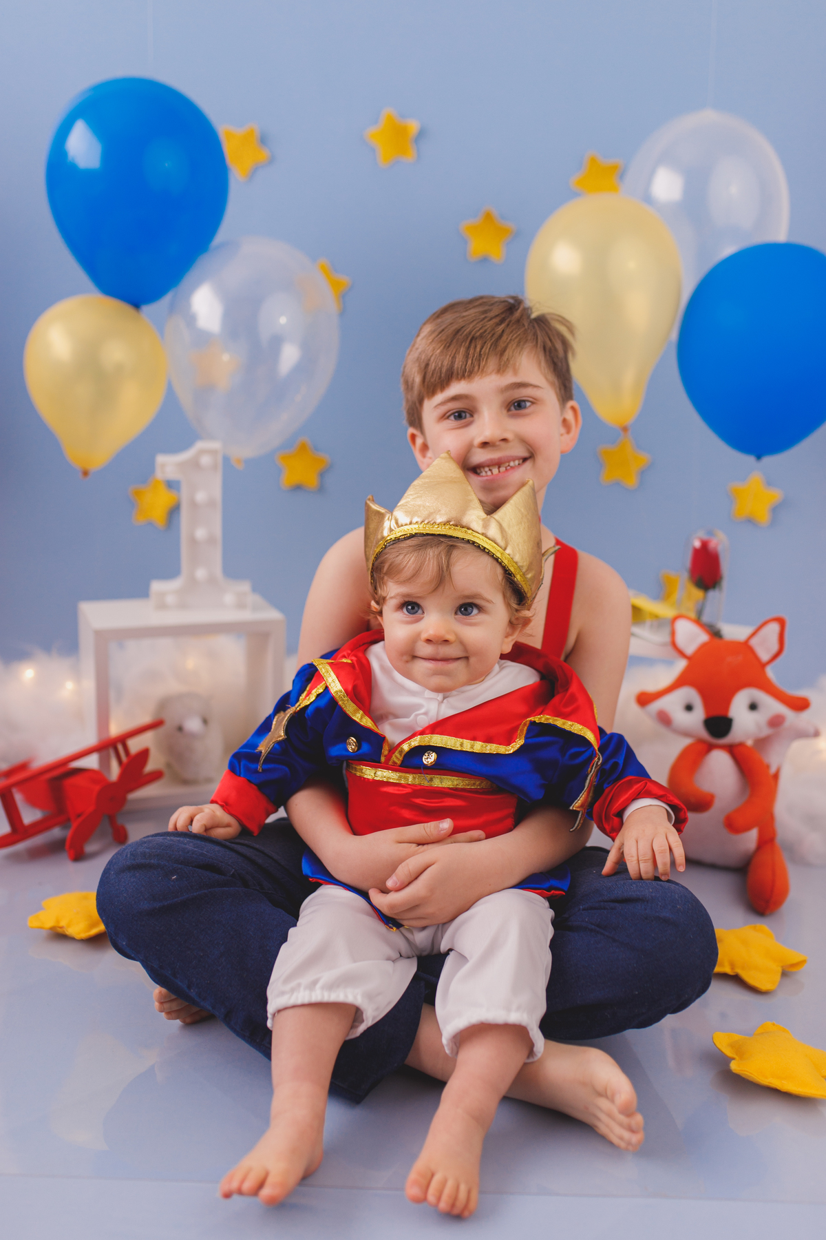 fotografa familia curitiba - smash the cake Rafael pequeno principe