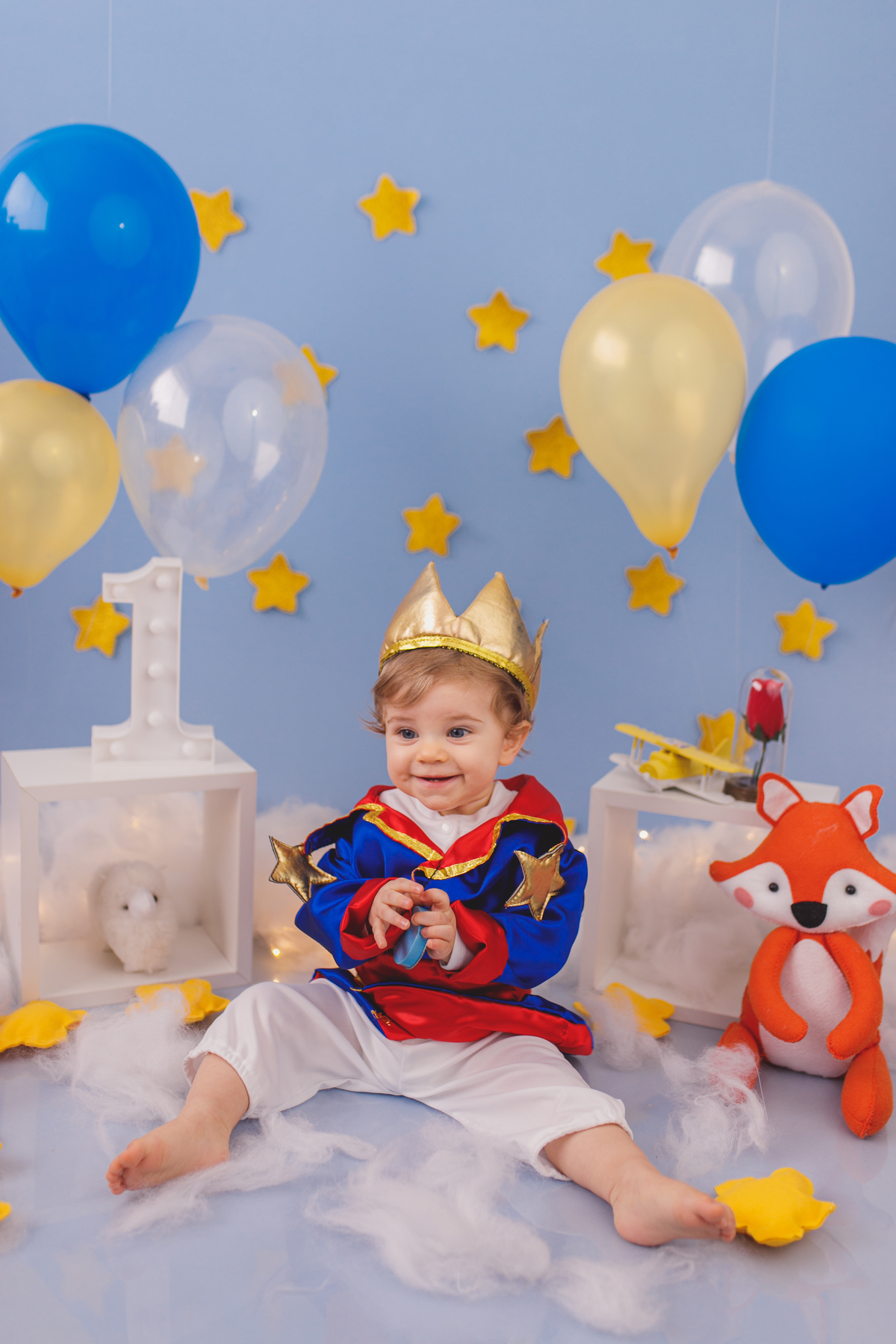 fotografa familia curitiba - smash the cake Rafael pequeno principe