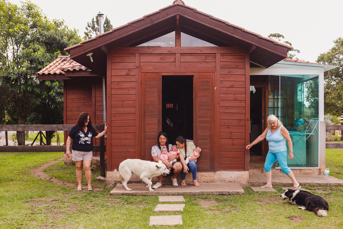 fotografa familia curitiba - lifestyle trigemeas