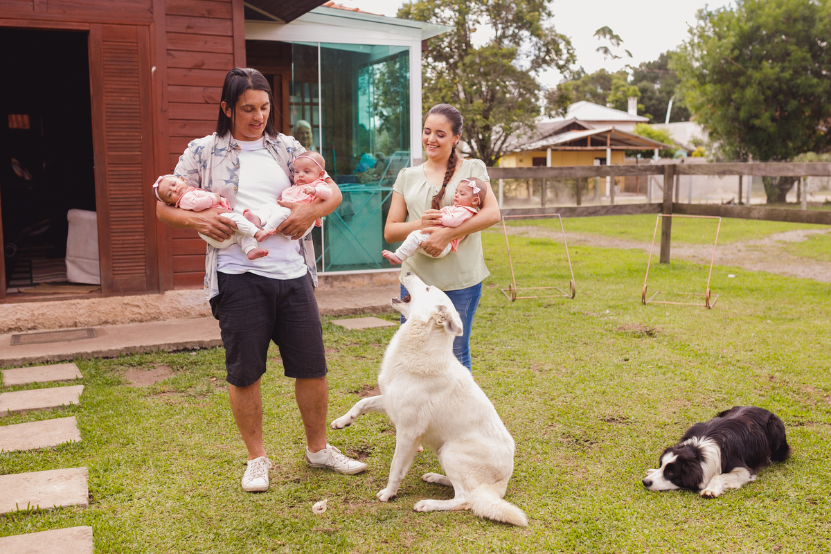 fotografa familia curitiba - lifestyle trigemeas