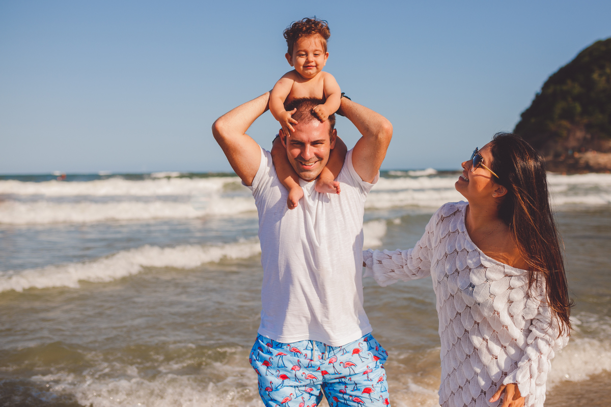 fotografa familia Curitiba - ensaio externo praia benjamin