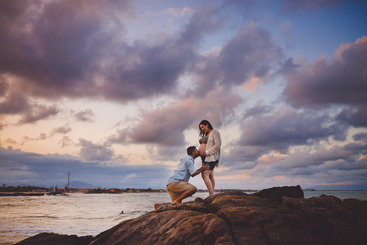 fotografa de familia curitiba - ensaio externo praia gestante