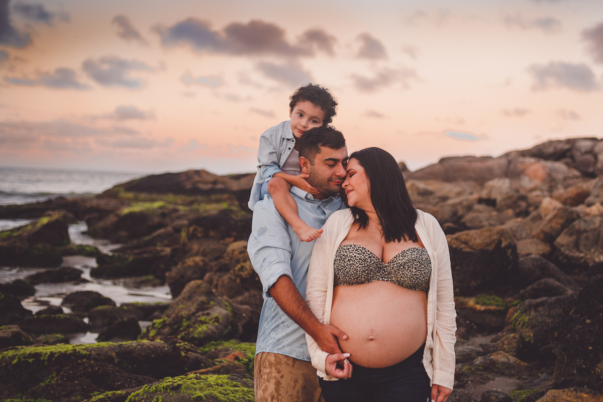 fotografa de familia curitiba - ensaio externo praia gestante
