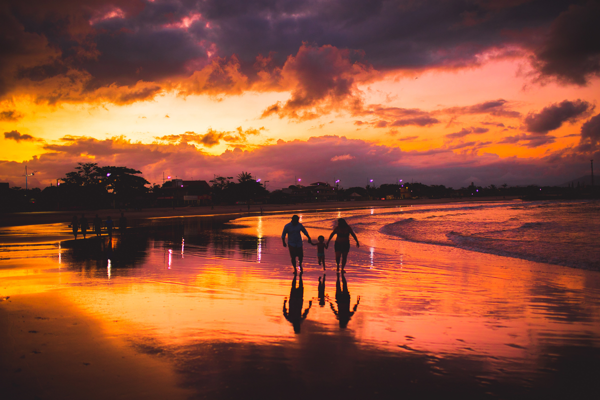 fotografa de familia curitiba - ensaio externo praia gestante