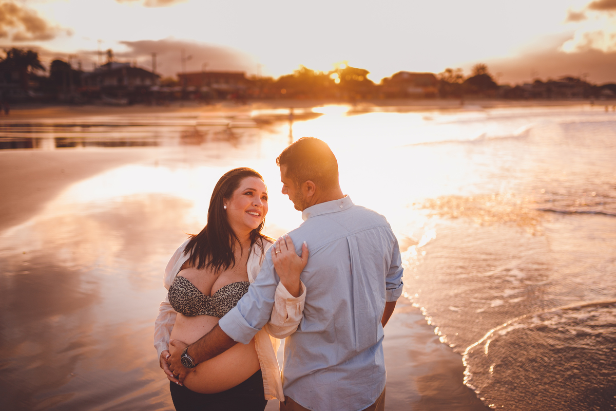 fotografa de familia curitiba - ensaio externo praia gestante