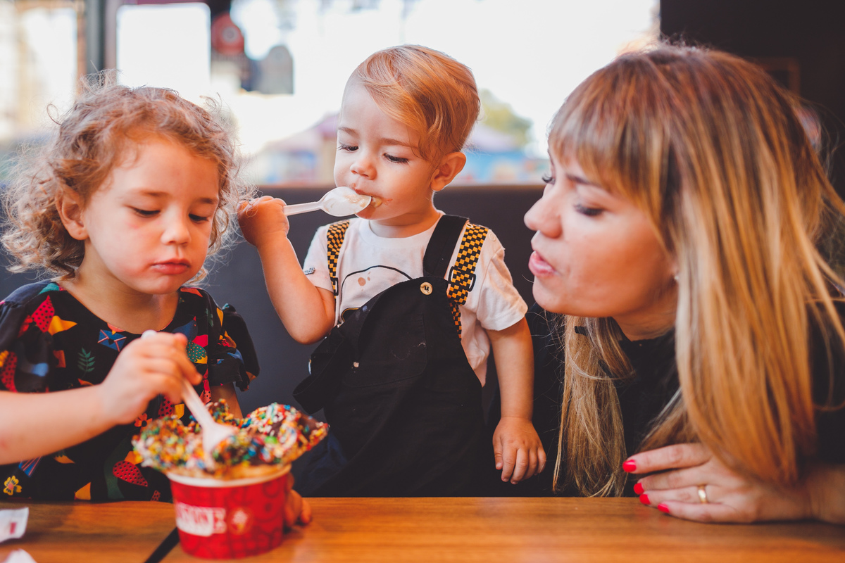 fotografa familia curitiba - sorveteria e passeio