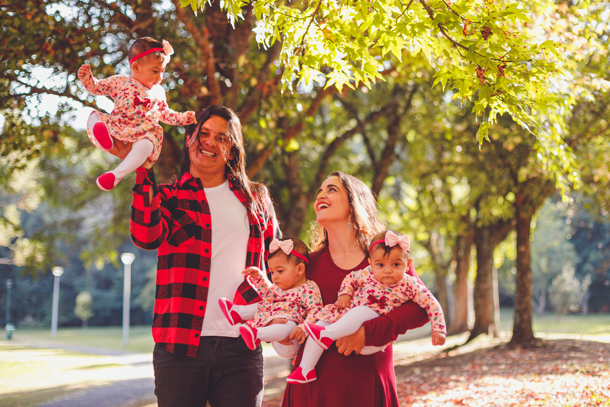 fotografa familia de curitiba - externo trigemeas