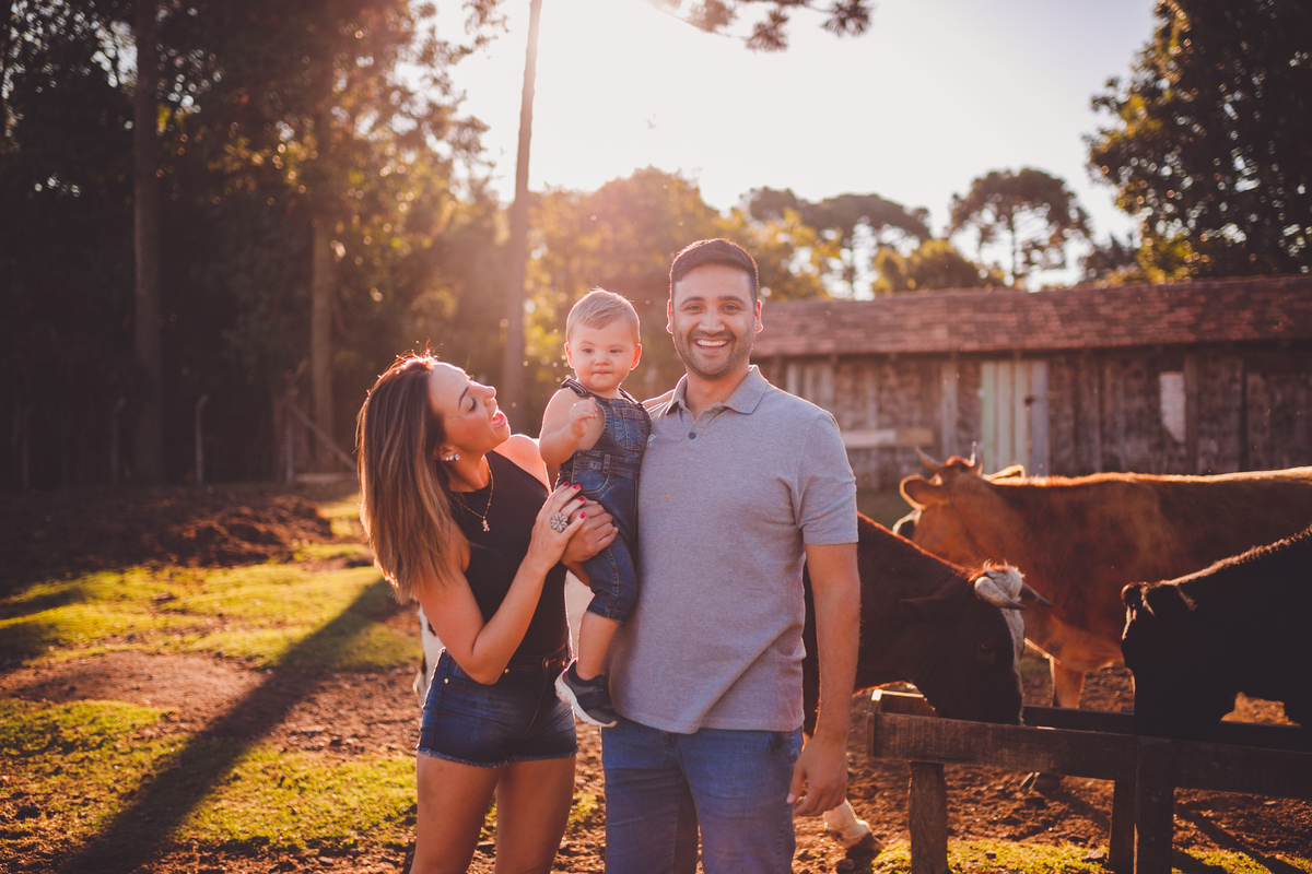 fotografa familia curitiba - ensaio externo bebe por do sol