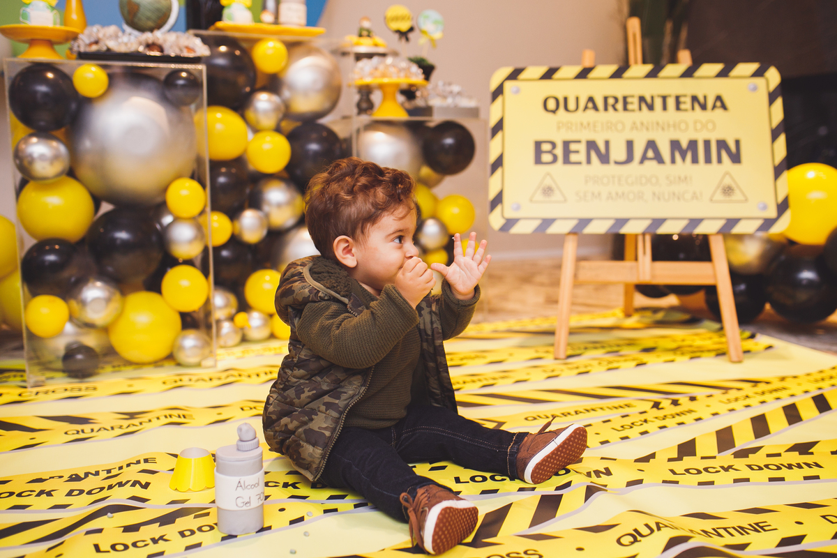 fotografa familia curitiba - aniversario 1 ano benjamín quarentena