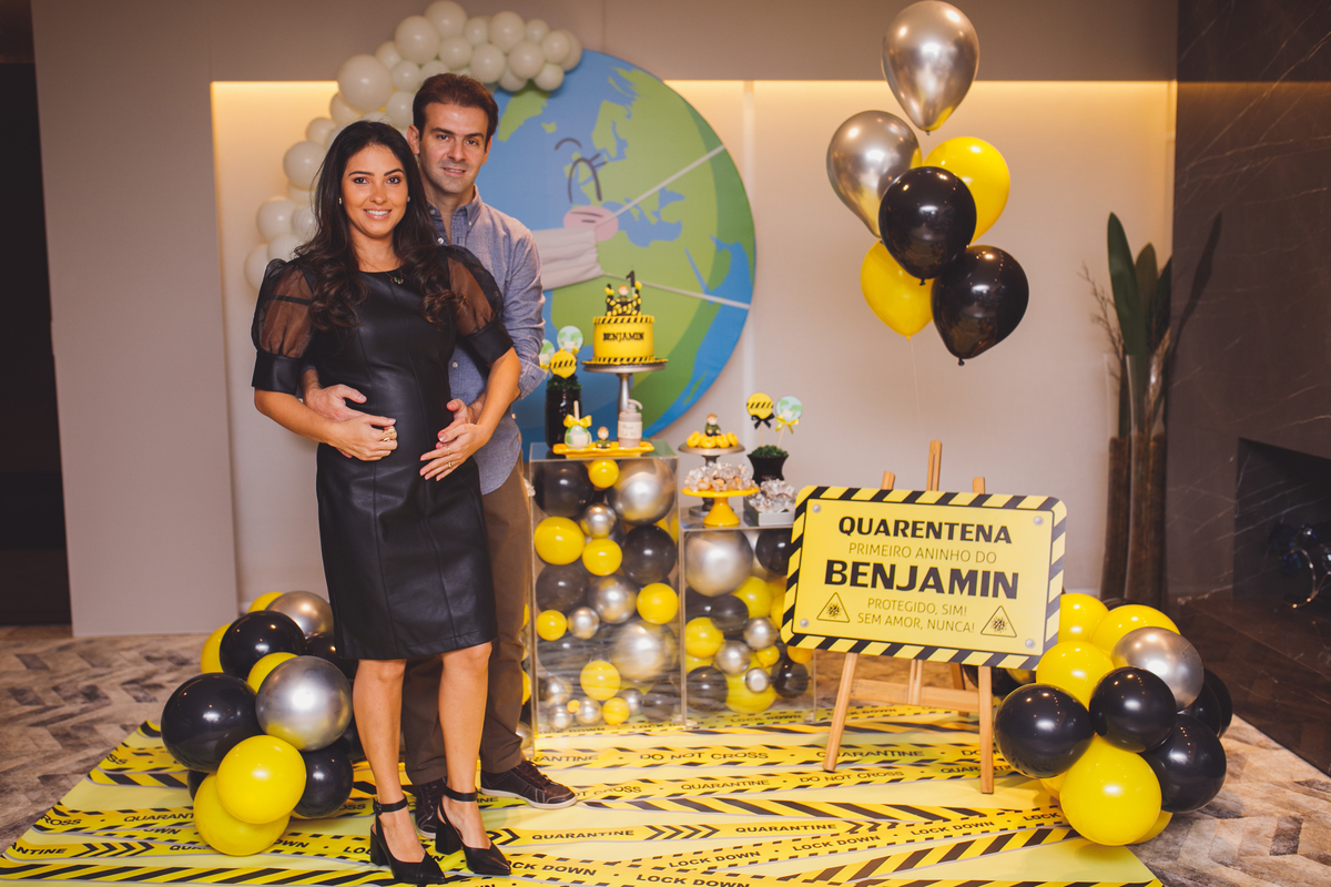 fotografa familia curitiba - aniversario 1 ano benjamín quarentena