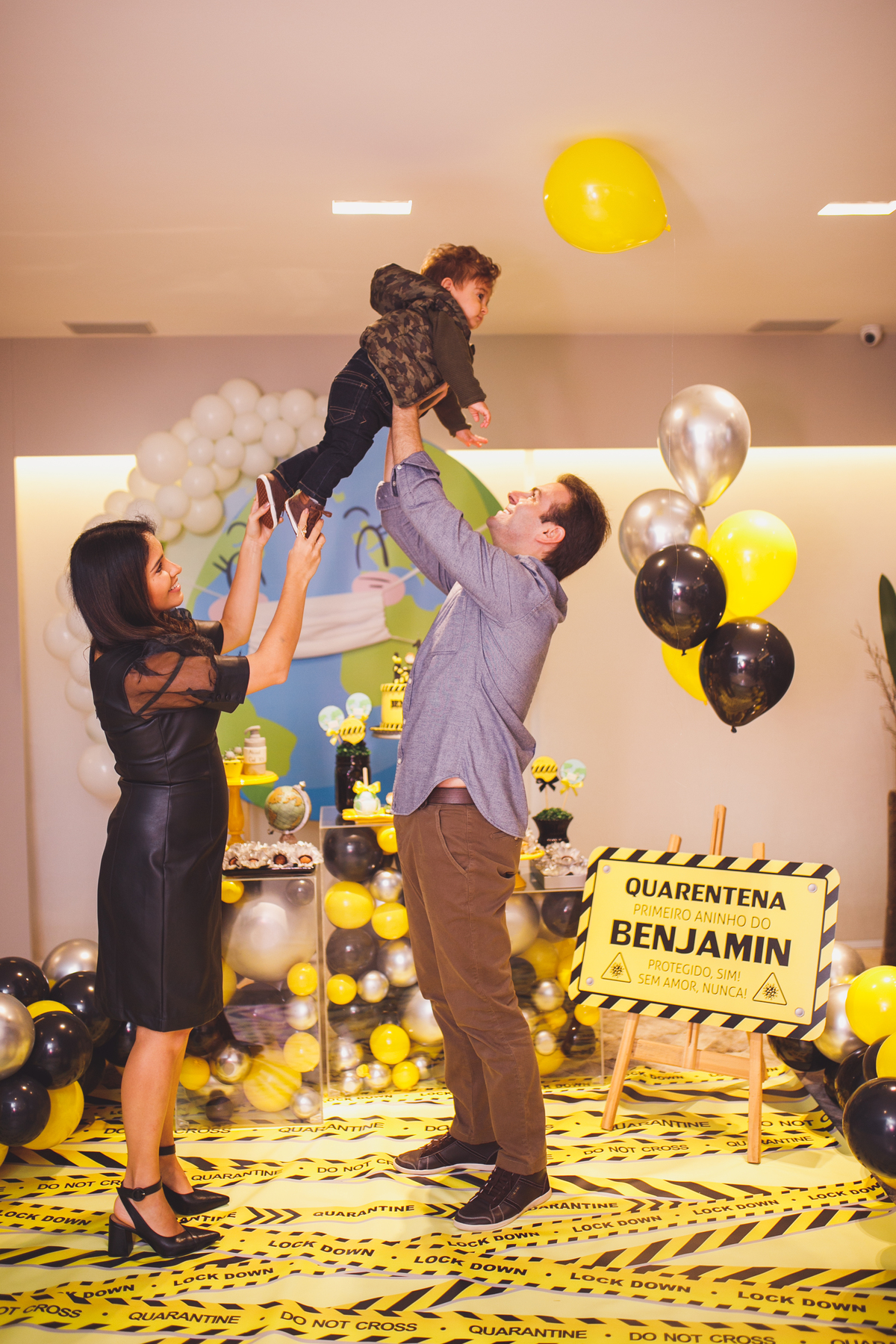 fotografa familia curitiba - aniversario 1 ano benjamín quarentena