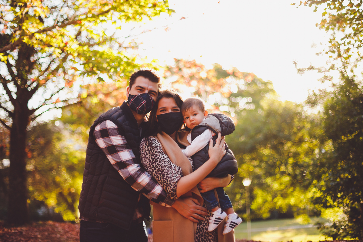 fotografa familia curitiba - externo bosque outono bebe menino 