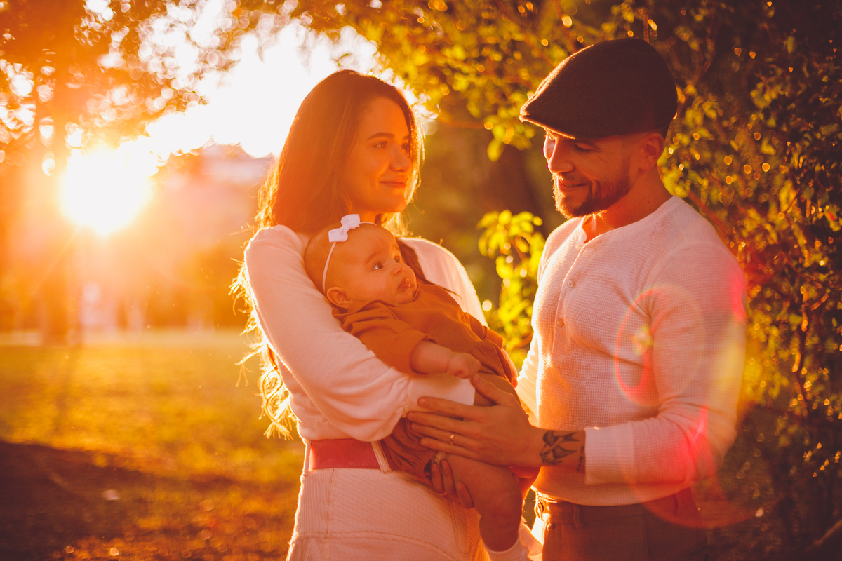 fotografa familia curitiba - ensaio externo bebe 4 meses bosque outono