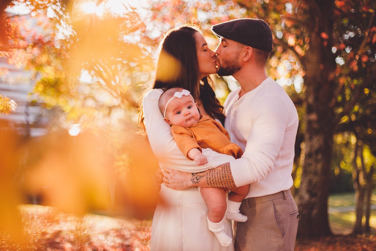 fotografa familia curitiba - ensaio externo bebe 4 meses bosque outono