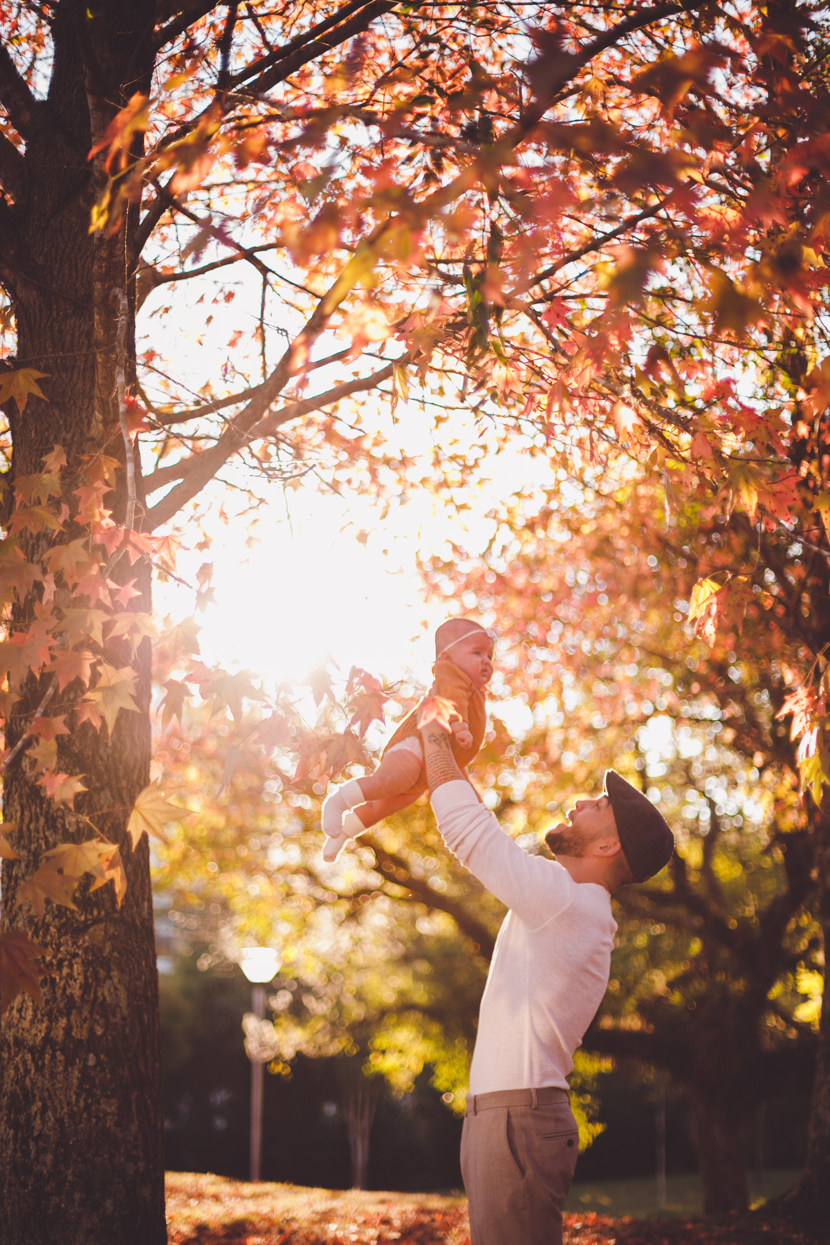 fotografa familia curitiba - ensaio externo bebe 4 meses bosque outono