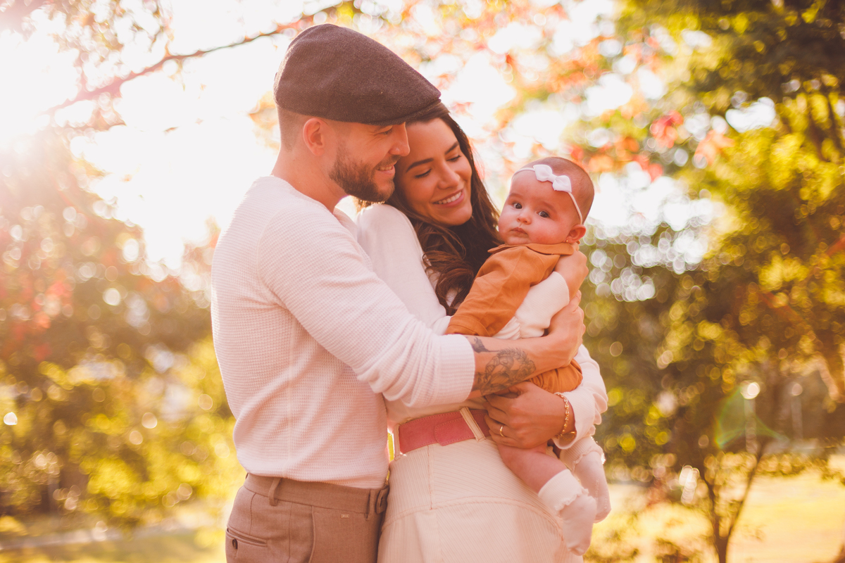 fotografa familia curitiba - ensaio externo bebe 4 meses bosque outono