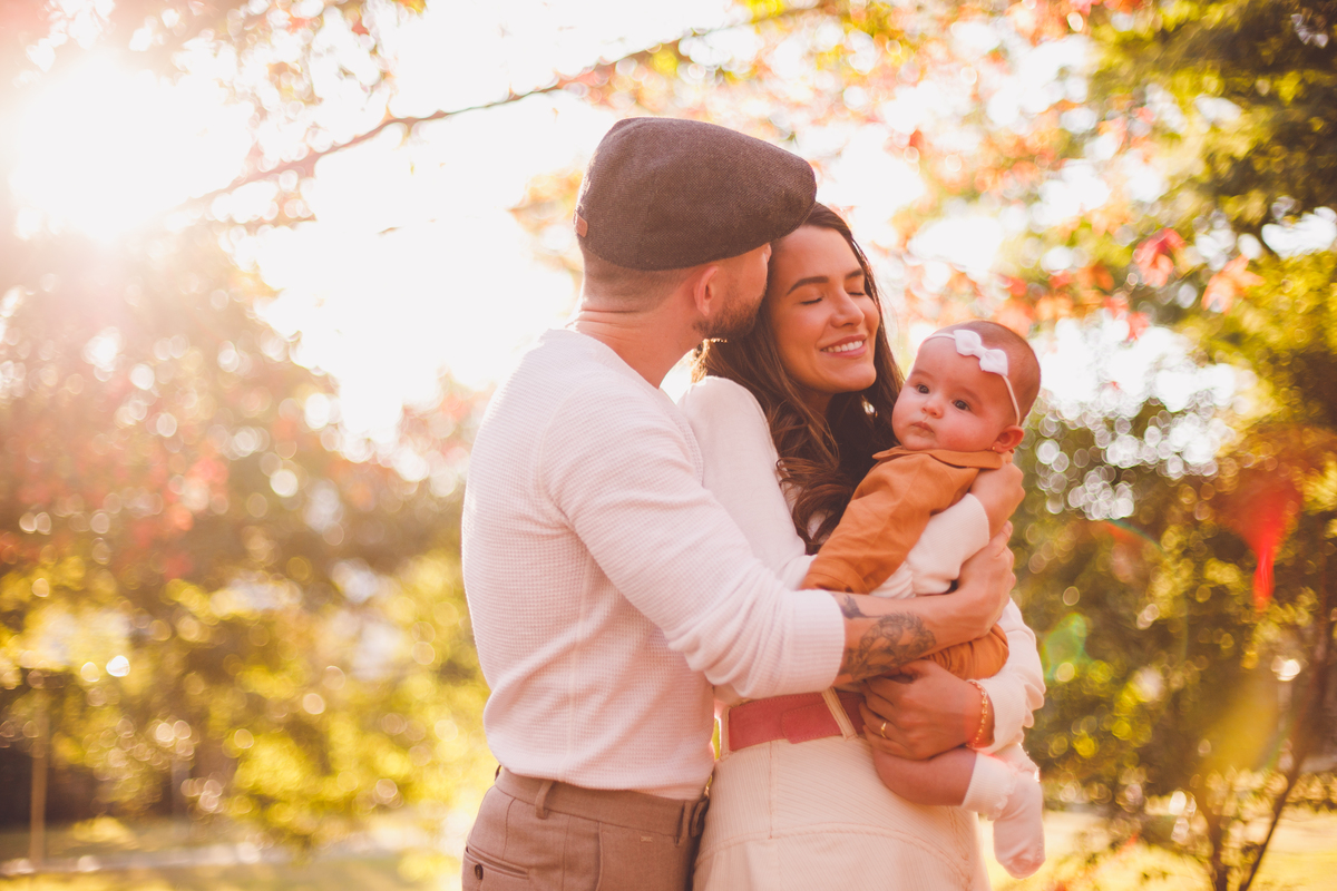 fotografa familia curitiba - ensaio externo bebe 4 meses bosque outono