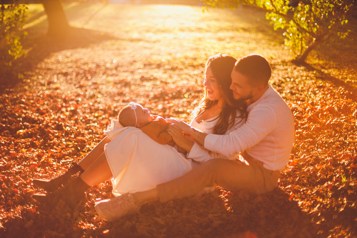 fotografa familia curitiba - ensaio externo bebe 4 meses bosque outono