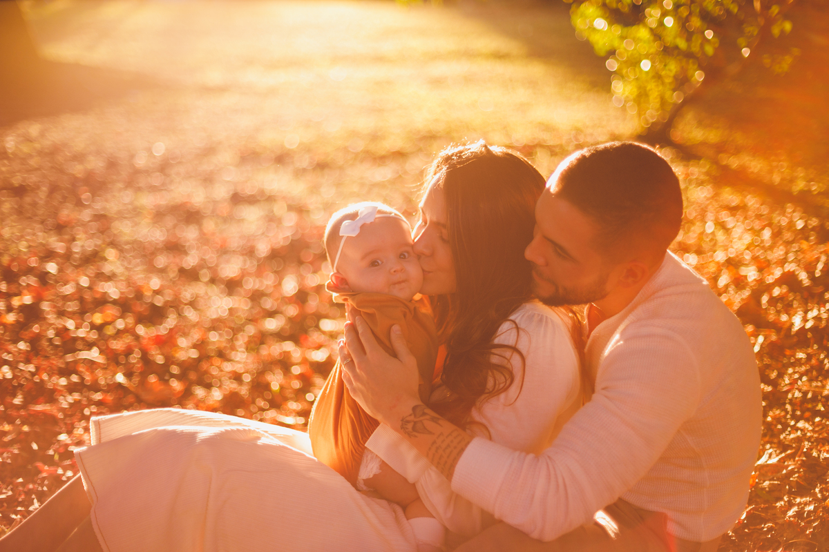 fotografa familia curitiba - ensaio externo bebe 4 meses bosque outono