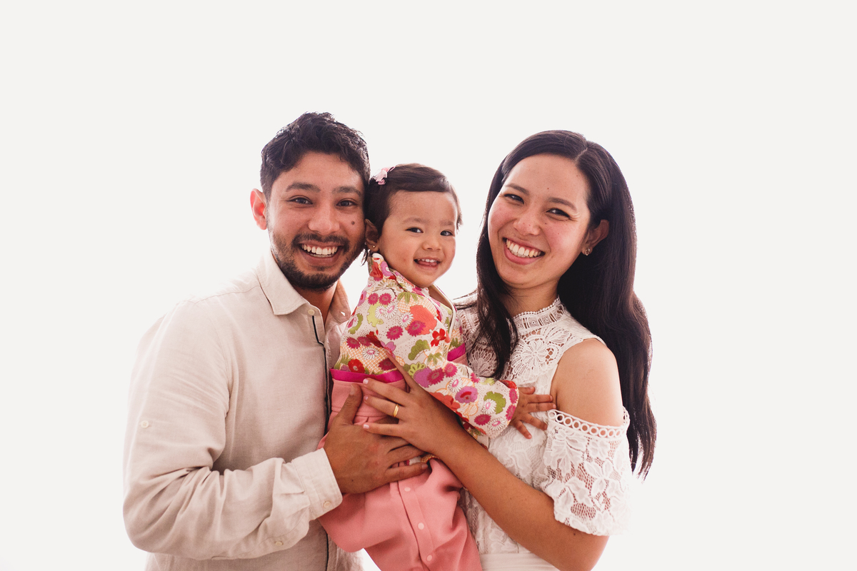 fotografa familia curitiba - ensaio estudio cerejeiras menina bebe