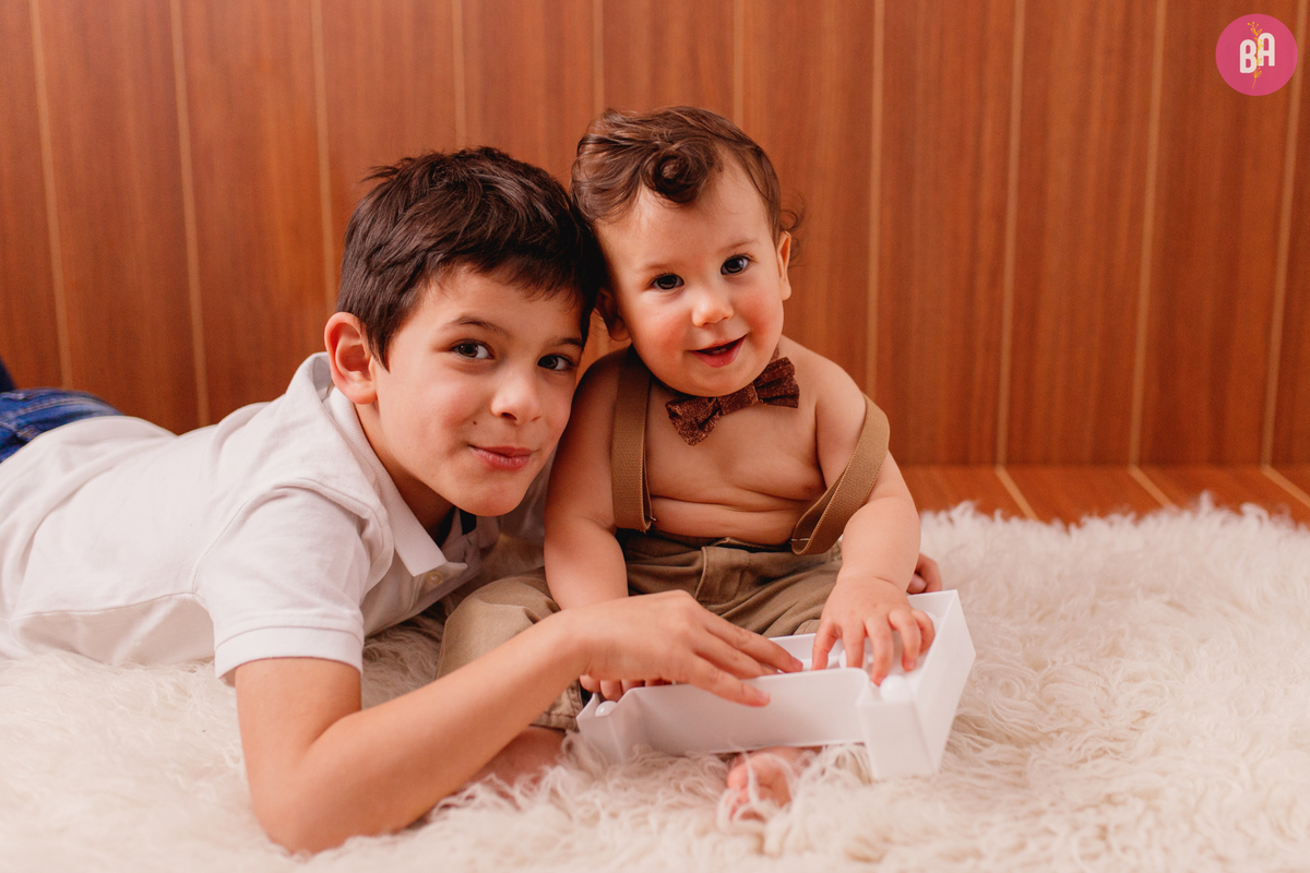 fotografa familia curitiba - ensaio estúdio bolo smash the cake