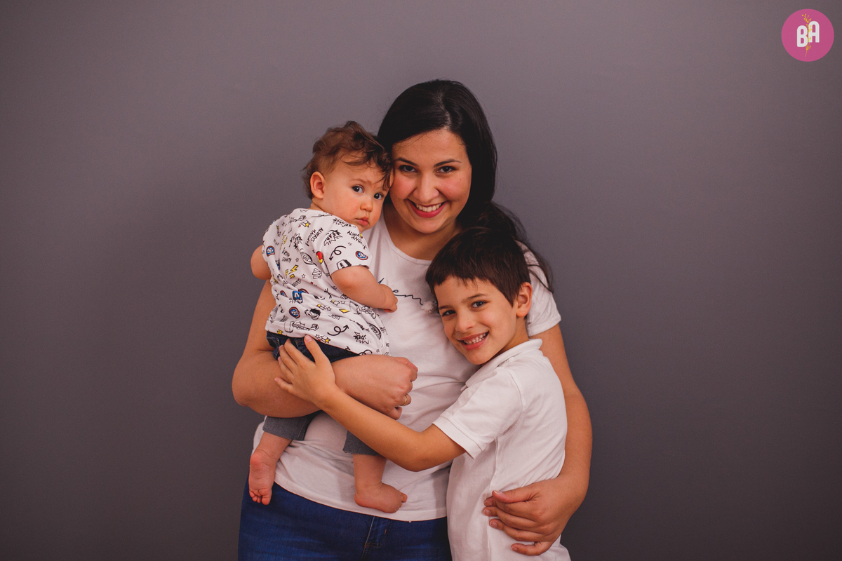 fotografa familia curitiba - ensaio estúdio bolo smash the cake